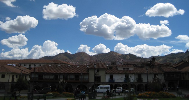 Cotton Candy Sky over Plaza de Armas in Cusco, Peru
