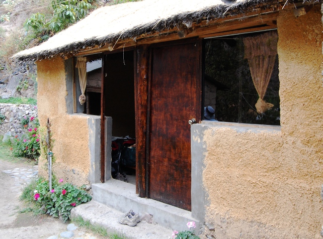 Our digs in San Juan de Chucho-night one