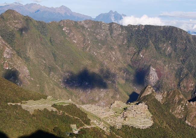 View from the Sun Gate View from the Sun Gate above Machu Picchu