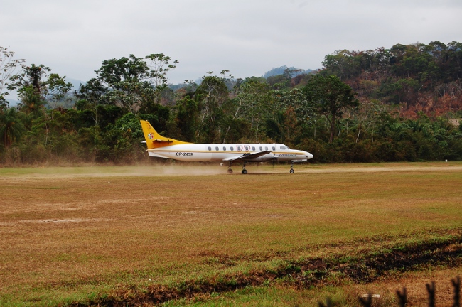 Runway in Rurrenabaque, Bolivia
