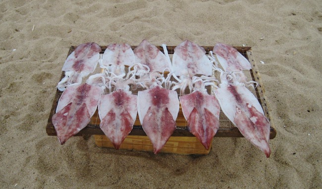 Beach vendors in Nha Trang, Vietnam