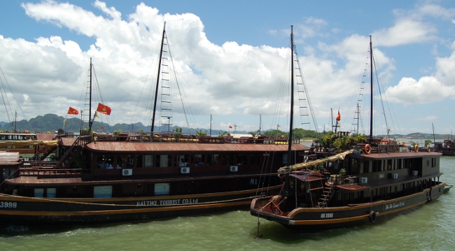 Boats in Halong Bay, Vietnam