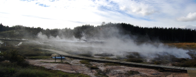 Geothermal activity in Rotorua, New Zealand Geothermal activity in Rotorua, New Zealand