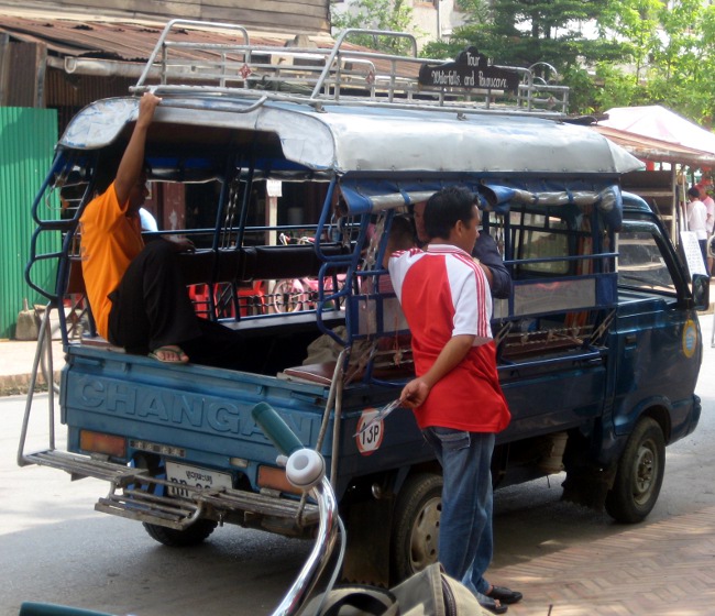 Songthaew in Laos