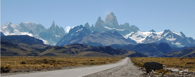 The road to El Chalten, Argentina
