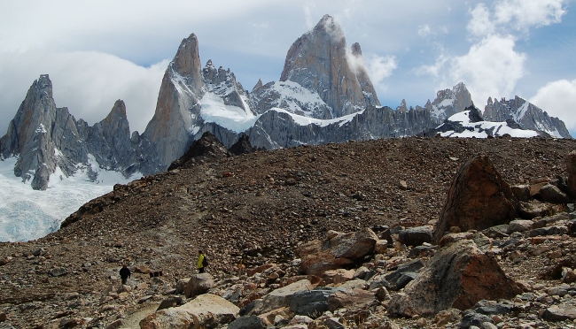 The final ascent, El Chalten, Patagonia, Argentina El Chalten, Patagonia, Argentina