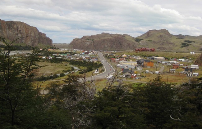 View of town from near the trail head