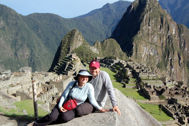 Us in front of Machu Picchu, Peru
