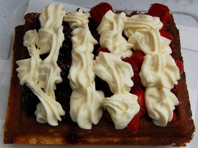 Waffle at Farmer's Market, El Bolson, Argentina