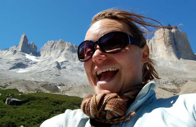Happy Megan Views from the clearing in Valle de Frances