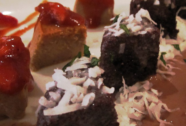 Dessert at the Parrot Club in Old San Juan, Puerto Rico