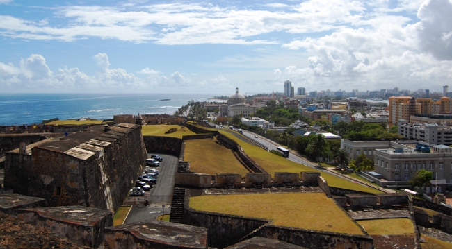 San Cristobal Fort in Old San Juan, Puerto Rico San Cristobal Fort in Old San Juan, Puerto Rico