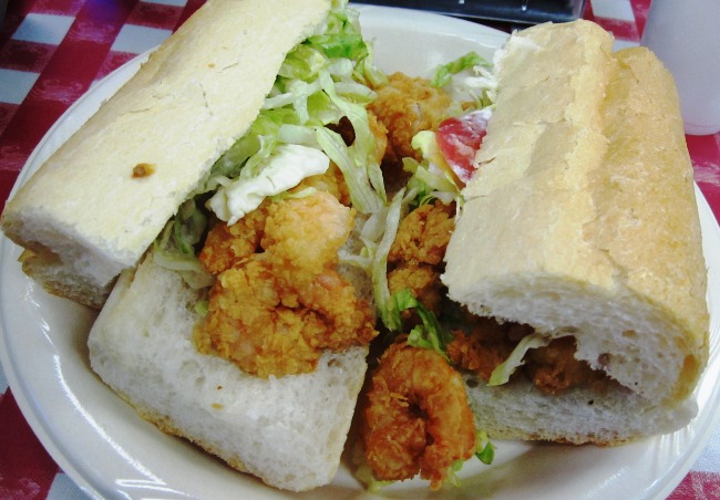 Shrimp Po Boy from Johnny's in New Orleans, Louisiana