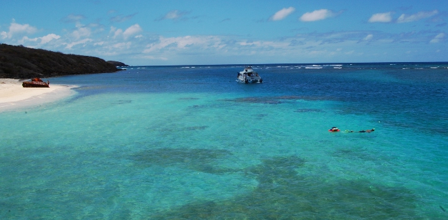 View from the catamaran at Culebra Island, Puerto Rico