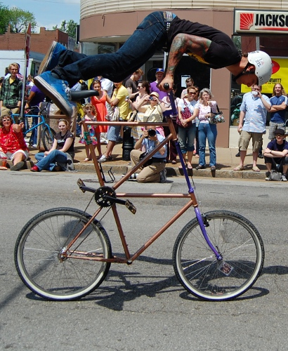 Bike rider, Cherokee Street Festival, St. Louis, Missouri.JPG