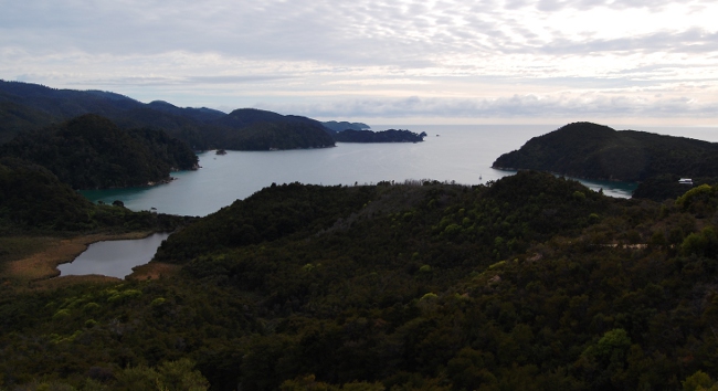 Hiking through Abel Tasman National Park