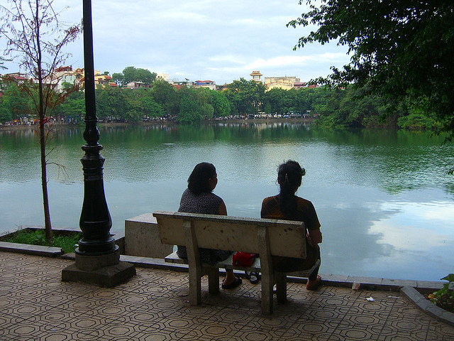 Hoan Kiem Lake, Hanoi, Vietnam