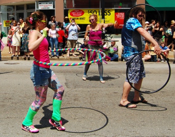 Hoola Hoopers at Cherokee Street Festival, St. Louis, Missouri