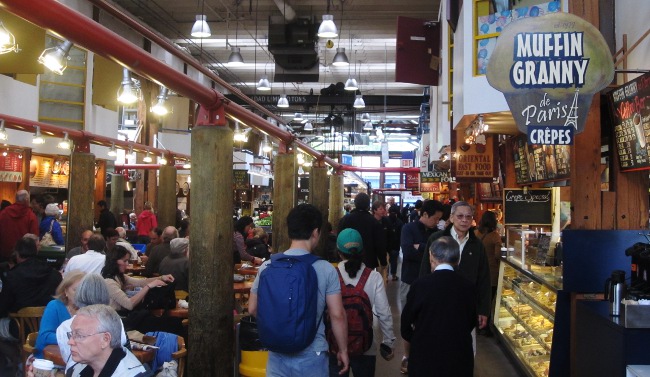 Granville Public Market on Granville Island in Vancouver, British Columbia, Canada