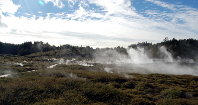Craters of the Moon outside Rotorua, New Zealand Craters of the Moon outside Rotorua, New Zealand